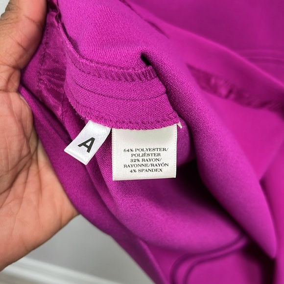 Ann Taylor Women’s Vibrant Purple Mini Dress Sz 2 Sleeveless Career Business - Picture 4 of 9